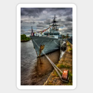 HMS Tyne, Moored at Newcastle Quayside Sticker